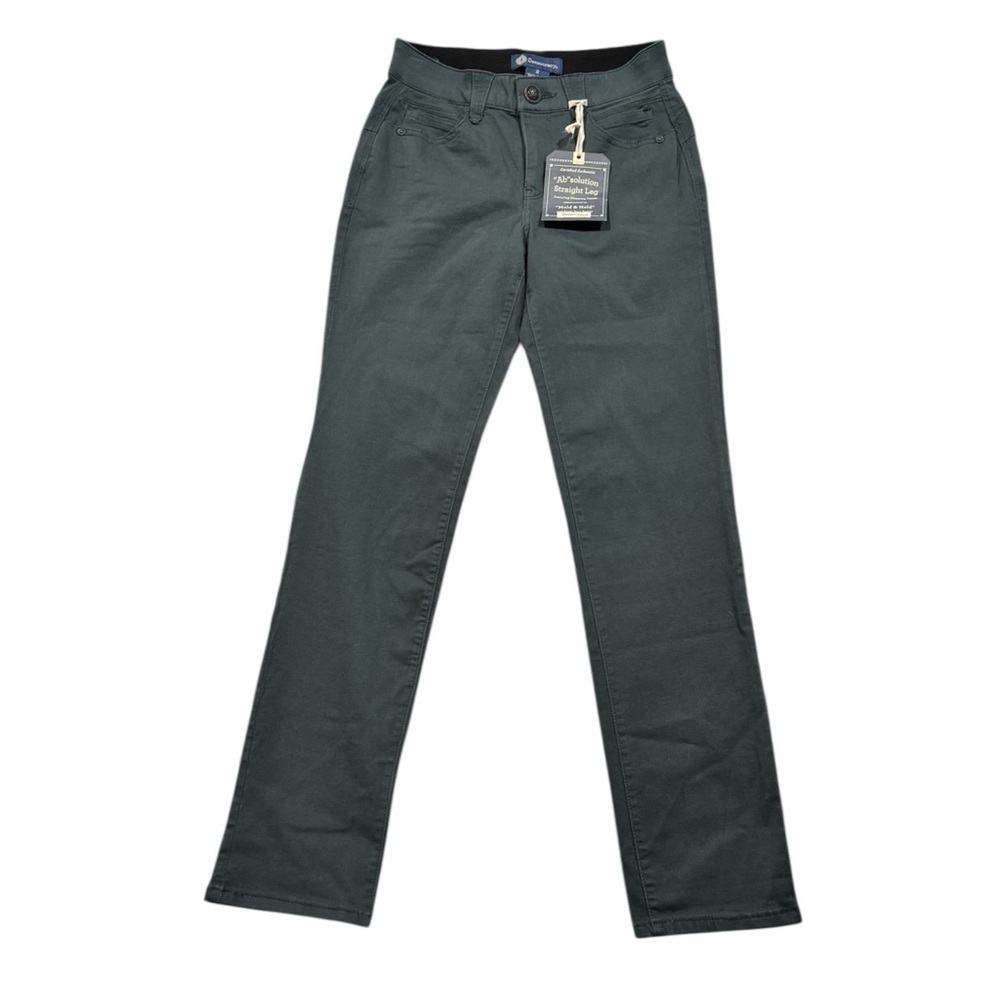 Democracy Womens Size 2 Straight Leg Pants Ab Solution Stretch